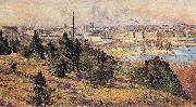 Karl Nordstrom View of Stockholm from Skansen oil painting on canvas
